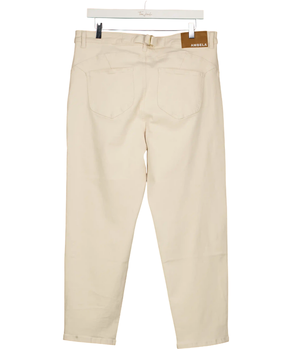Ambela Cream Stretch Wide Leg UK 18