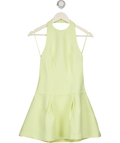 ODDMUSE Lime Yellow The Ultimate Muse Halterneck Mini Dress UK XS
