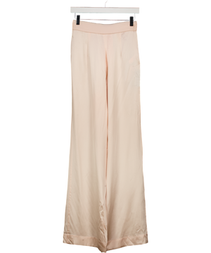 AGENT PROVOCATEUR 100% Silk Blush Pink Trousers Sz1 UK 6