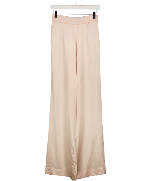 AGENT PROVOCATEUR 100% Silk Blush Pink Trousers Sz1 UK 6