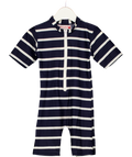 PETITE CRABE Blue Stripe Upf50 Swimsuit 2 Years