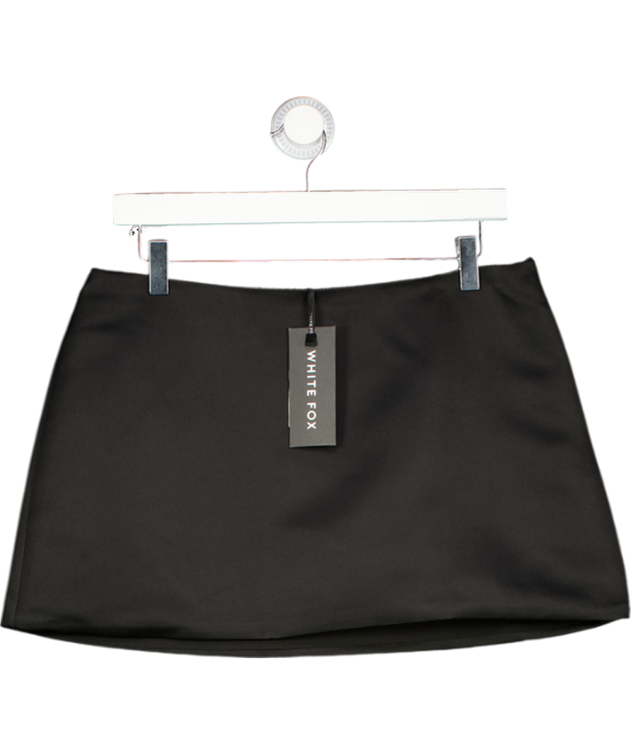 White Fox It's Go Time Mini Skirt Black UK M