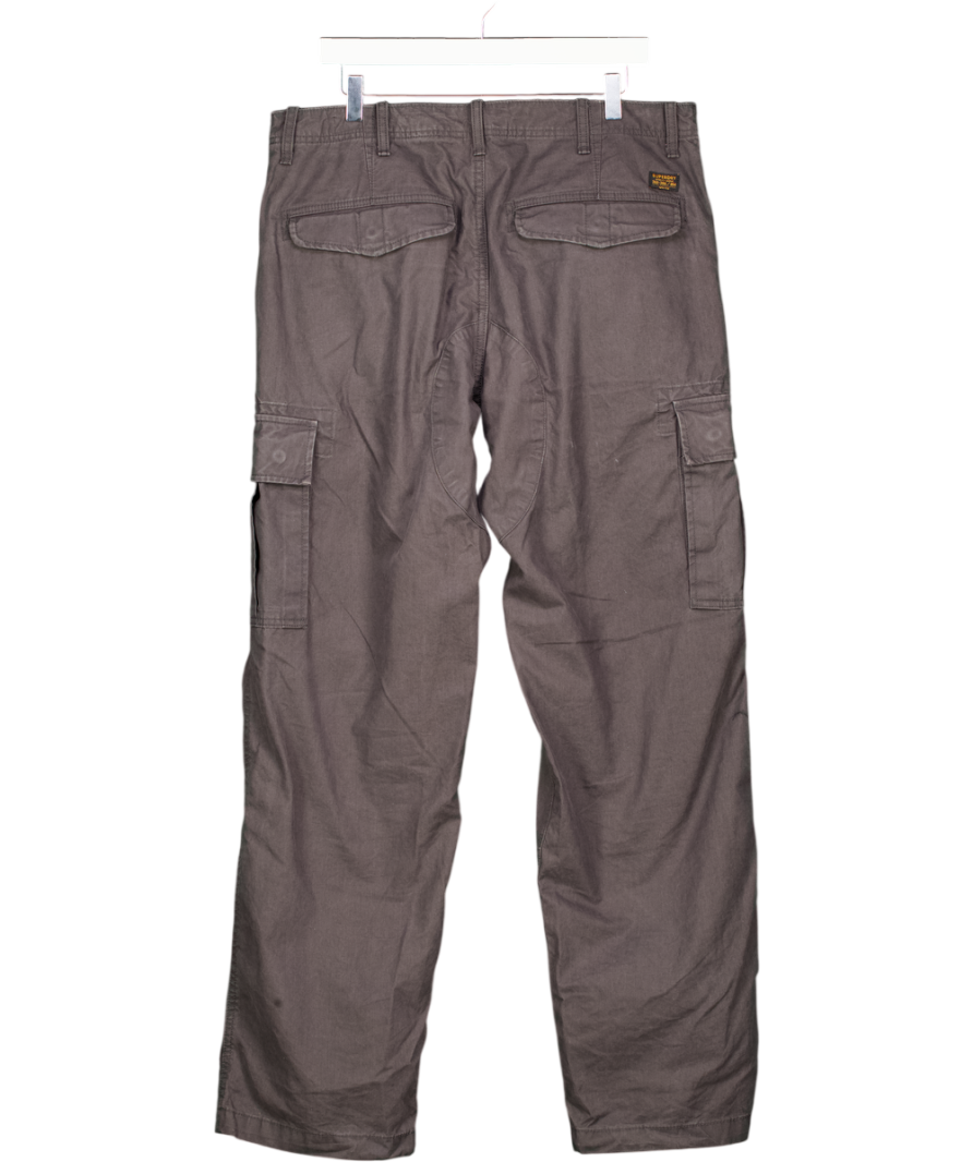 SUPERDRY Grey Cargo Trousers L32 W34