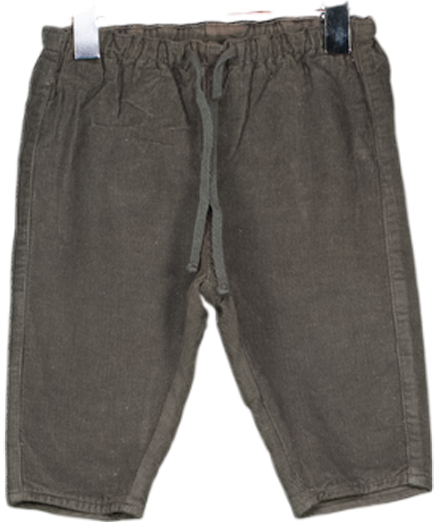 Caramel baby & child Grey Corduroys Drawstring Trousers 0-3 Months