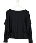 FREE PEOPLE Black Supersoft Long Sleeve T-shirt UK XS