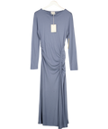 JIGSAW Blue Cowl Neck Microcrepe Jersey Dress UK S