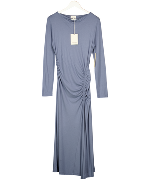JIGSAW Blue Cowl Neck Microcrepe Jersey Dress UK S
