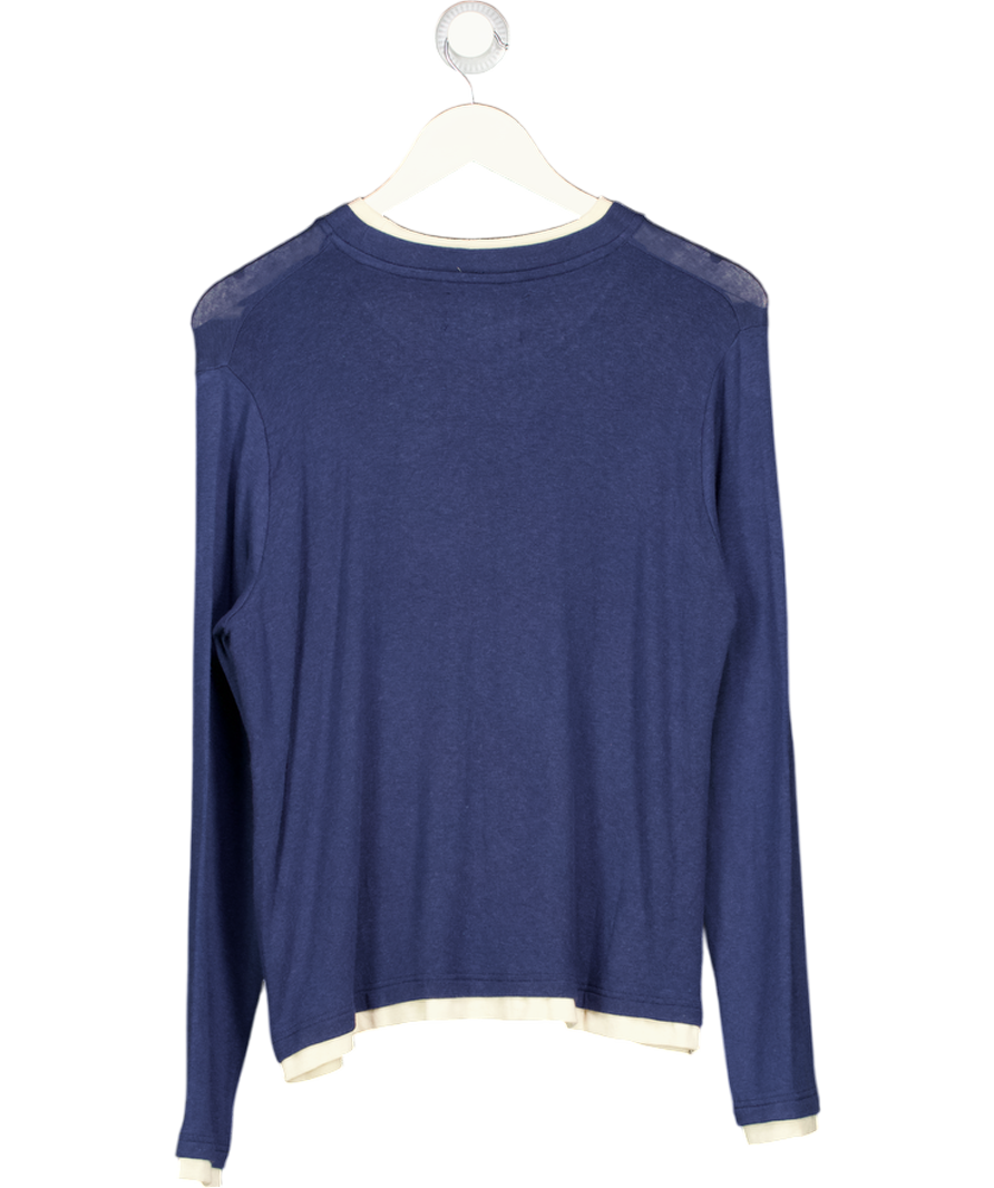 scuffers Blue & Yellow Double Long Sleeve UK S