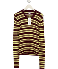 Urban Revivo Brown & Yellow Wool Knit Long Sleeve UK L