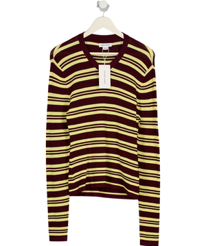 Urban Revivo Brown & Yellow Wool Knit Long Sleeve UK L