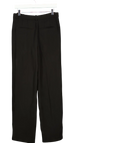 ZARA Black Drawstring Trousers UK M