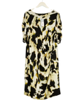 M&S Cream Collection Cream/ Black  Mix Shift Dress UK 22