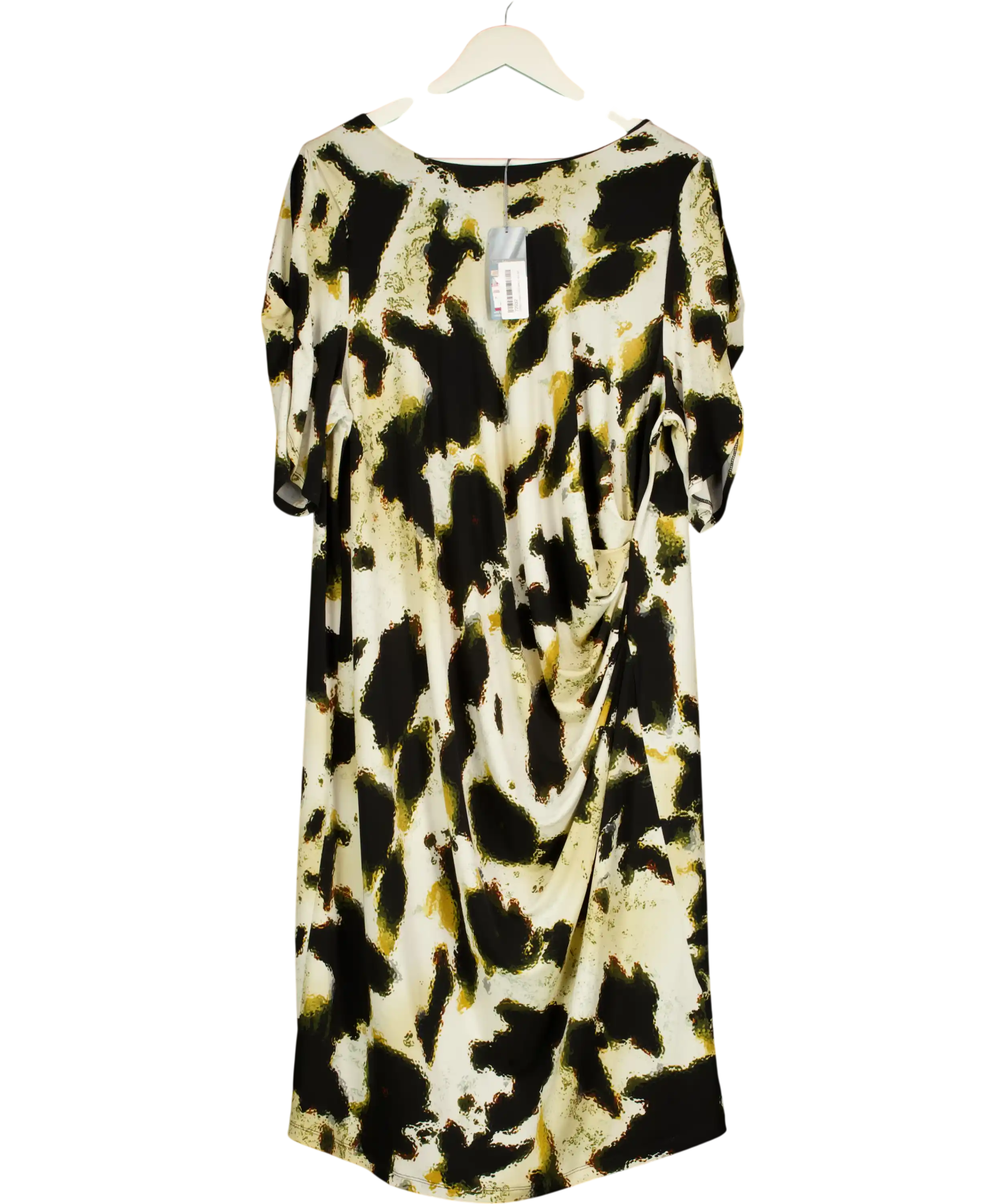 M&S Cream Collection Cream/ Black  Mix Shift Dress UK 22