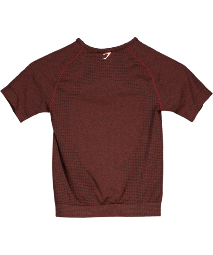 gymshark Red Seamless T-shirt UK S