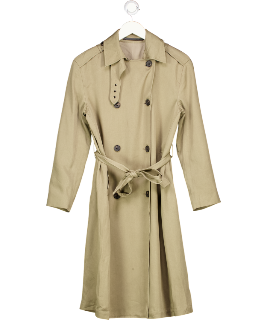 ALLSAINTS Khaki Green Serena Ightweight Trench Coat UK S