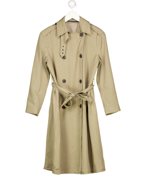 ALLSAINTS Khaki Green Serena Ightweight Trench Coat UK S