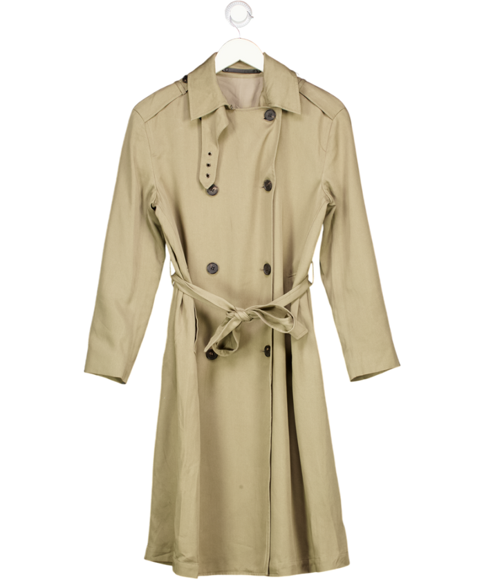 ALLSAINTS Khaki Green Serena Ightweight Trench Coat UK S