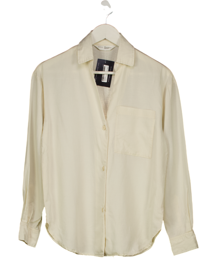 Myraswim Cream Linen Blend Shirt UK XS/S