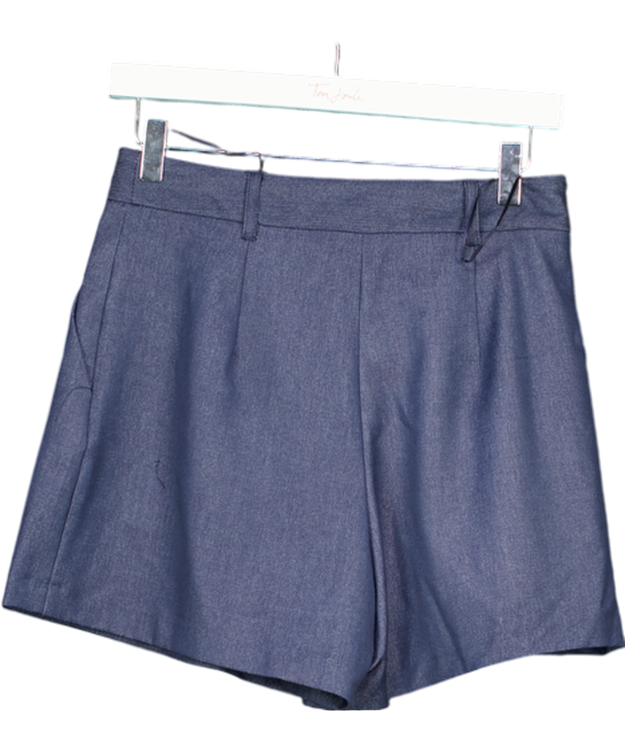 River Island Blue Denim Structured Shorts UK 6