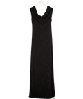 SUPERDOWN Black Sparkle Mesh Maxi Dress UK M