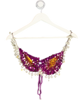 River Island Purple & Orange Top Sequin UK S