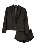 Noughts & Kisses Black Sacha Structured Boxy Blazer With Vienna Tailored Shorts UK XS