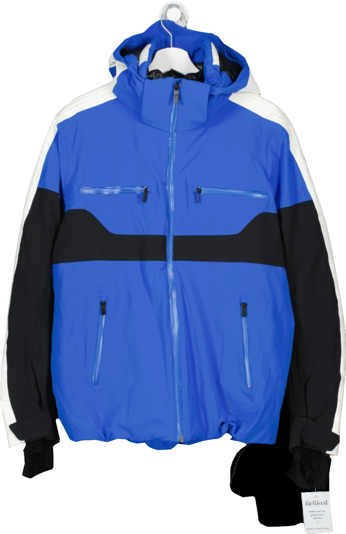 fusalp Blue Carlo Hooded Ski Jacket UK L