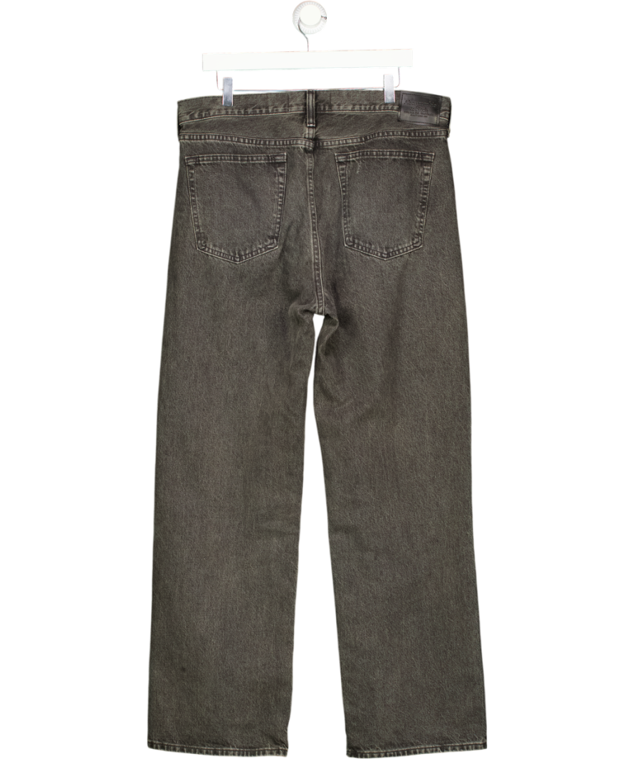 Abercrombie & Fitch Black Rigid Denim Baggy Jean W34