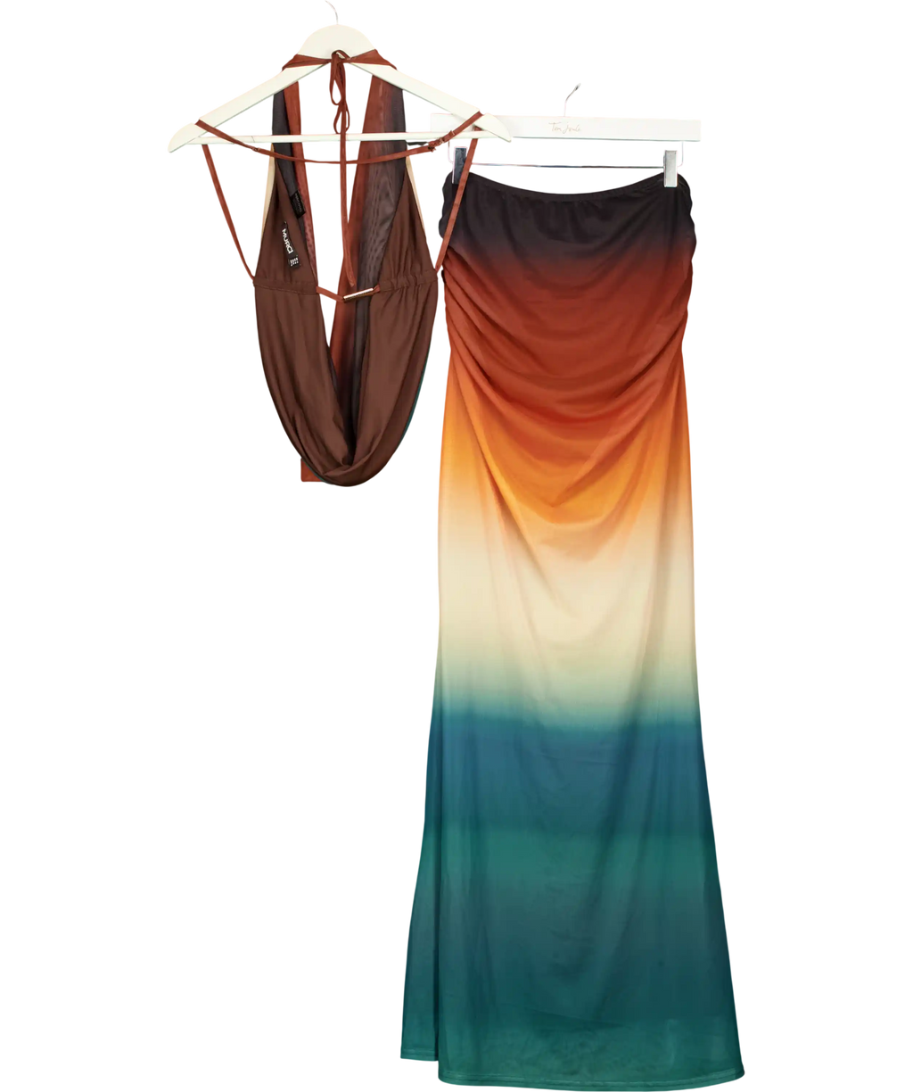 MURCI Multicoloured Aquarius Top With Aquarius Skirt UK 14