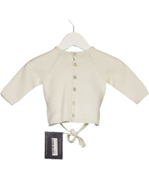 NaturaPura Cream Ivory Organic Cotton Sweater 0-3 Months