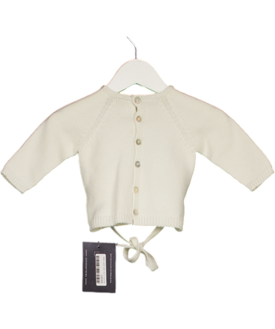 NaturaPura Cream Ivory Organic Cotton Sweater 0-3 Months