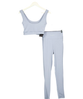 BLAKELEY 2-piece Light Blue Activewear Leggings And Crop Top Set UK S
