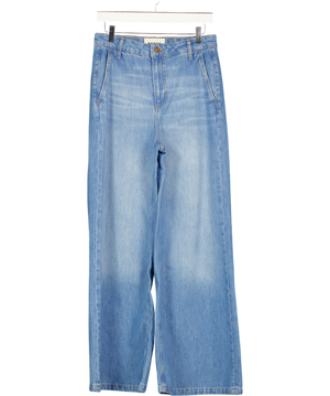 BODEN Mid- Blue Denim Wide Leg Trousers Jeans W27