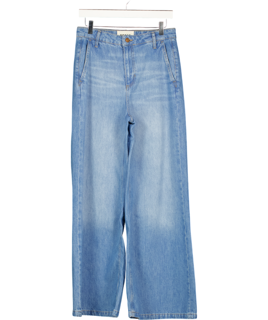 BODEN Mid- Blue Denim Wide Leg Trousers Jeans W27
