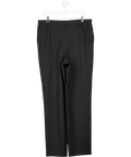 Krizia Black Tailored Wool Wide Leg Trousers UK 14