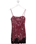 White Fox Red Taking It Easy Sequin Mini Dress UK S