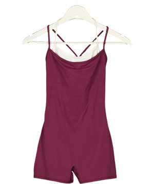 GARAGE Fig Purple Double Layer Romper Playsuit UK XS