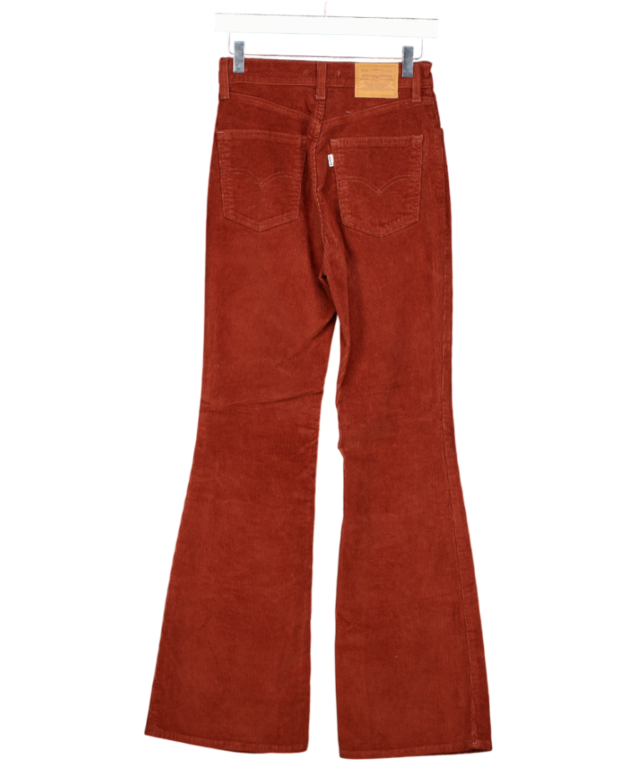 LEVI'S Brown 70s High Flare Cord Trousers L32 W25