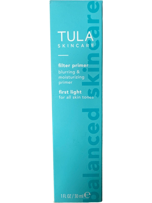 TULA Skincare First Light Filter Primer Luminizing Moisturizing 1 oz
