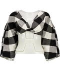 Mara Hoffman White Black, Grey & Justine Top UK XS