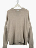 REISS Beige Parks Merino Wool Sweater UK S