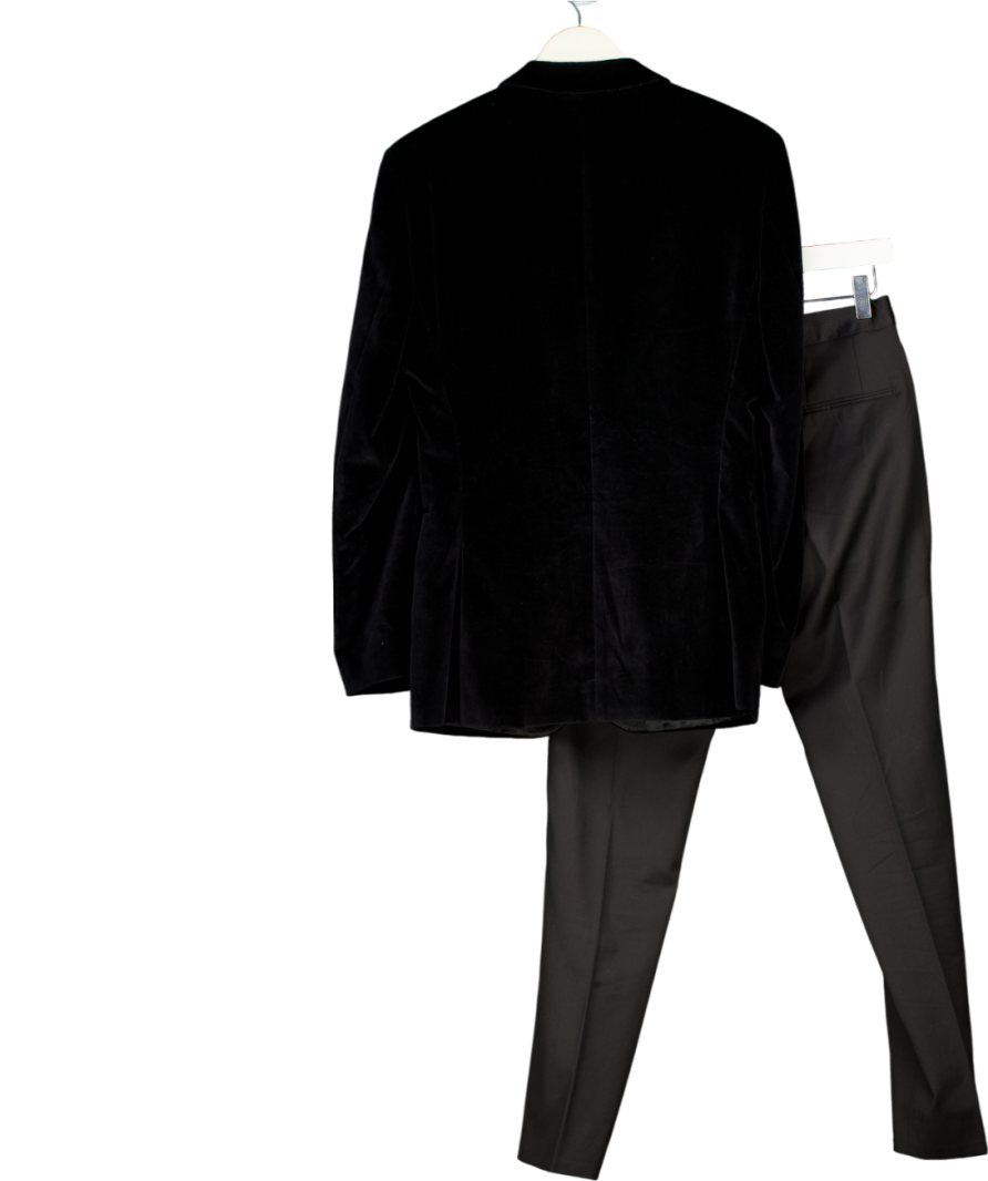 hugo boss Black Slim-fit Velour Tuxedo Jacket (xs) And Slim Fit Trousers UK S