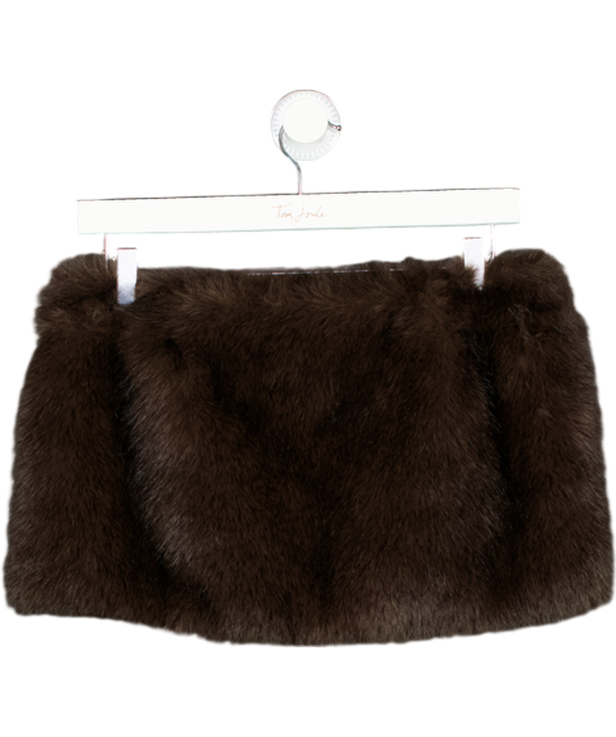 Mars the Label Brown The Maple Mini Skirt UK 8