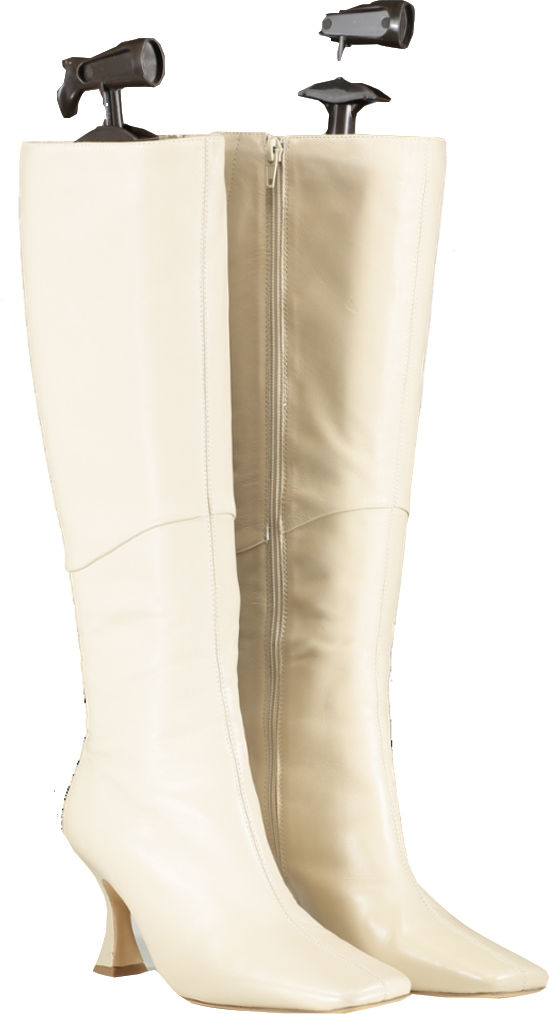 Tony Bianco Cream Fantasy Heeled Boot UK 6 EU 39 👠