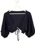 First Floor Blue Wrap Around Top UK S