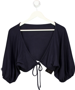 First Floor Blue Wrap Around Top UK S