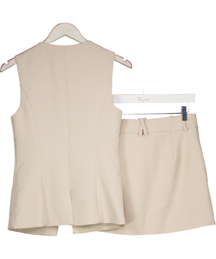 KOOKAI Beige Ariel Low Rise Mini Skirt And Top UK 8