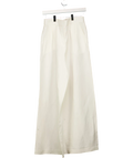 LILYSILK Natural White Silk Linen Wide Leg Trousers UK 12