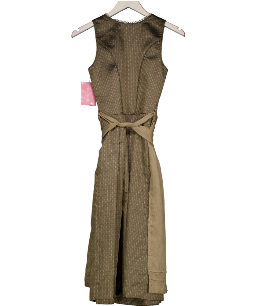 KRUGER Brown Dirndl Hada Dress UK XS