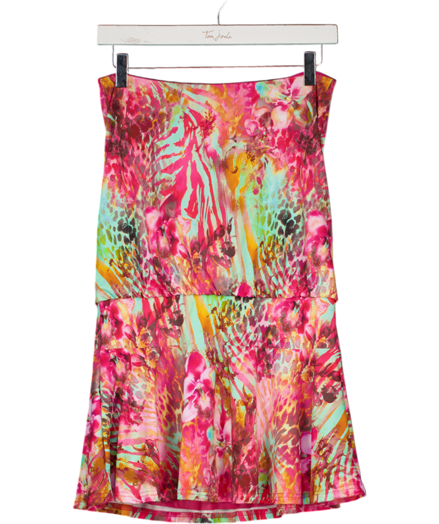 WHITE FOX Multicoloured Bandeau Mini Dress UK S